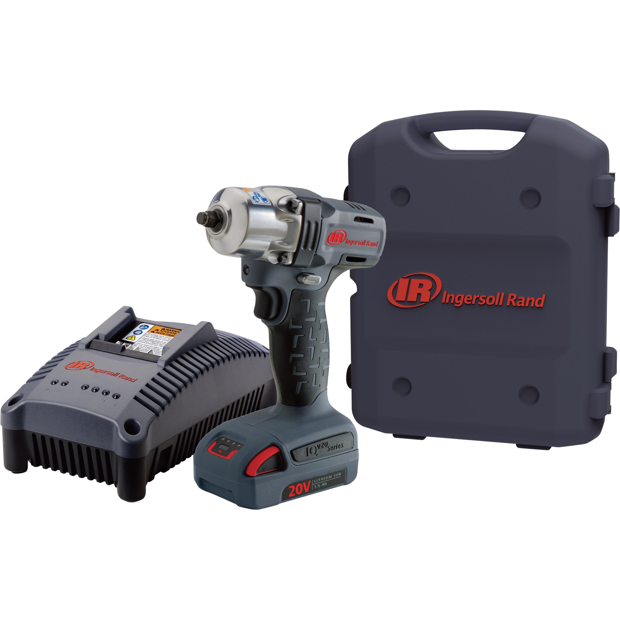 Ingersoll Rand IQV20 Series Mid-Torque Cordless Impact Wrench Kit — 3/8in. Drive, 180 Ft.-Lbs. Torque, 1 Battery, Model# W5130-K1